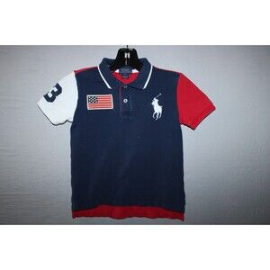 Ralph Lauren Polo Kids Polo Shirt Size 6 Multicolor With Embroidered Front Logo